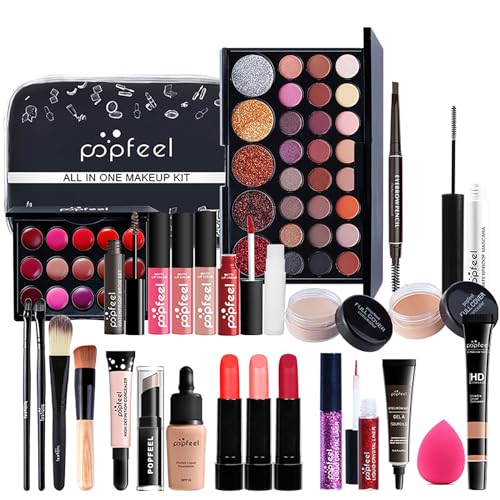 xixibuy Schminkkoffer damen, Schminke set, All In One Makeup Kit für Mädchen im Teenageralter 13-15, Make up set für frauen, Makeup set damen, COSMETICS Beauty Box(27 STK) von xixibuy