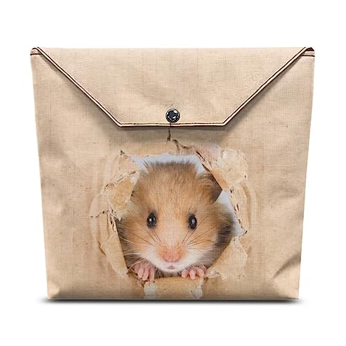 xixirimido Hamster-Bücherhülle, Tasche, Umschlag, Bücherregal, Tasche für Jungen und Mädchen, Aufbewahrung, Kosmetik, Clutch, Geldbörse von xixirimido