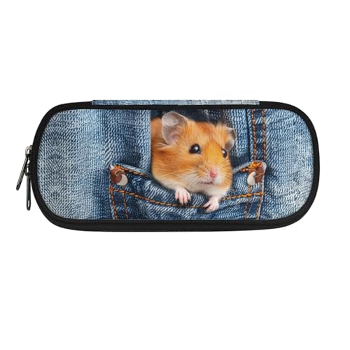 xixirimido Kinder-Federmäppchen mit robustem Reißverschluss-Stift, Hamstertasche, Einheitsgröße, Taschen-Organizer von xixirimido