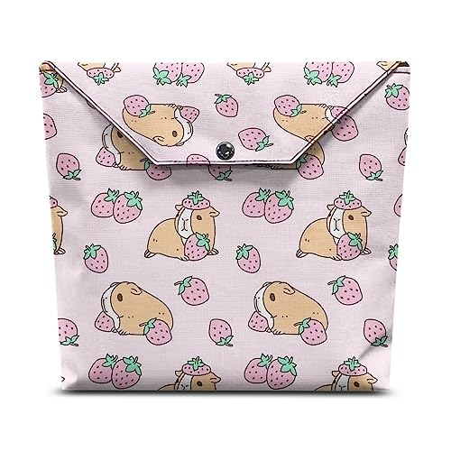 xixirimido Rosa Meerschweinchen Buch Fall Abdeckung Tasche mit Reißverschluss Tasche Hardcover Protector 9 x 11 Zoll Supplies Schreibwaren von xixirimido