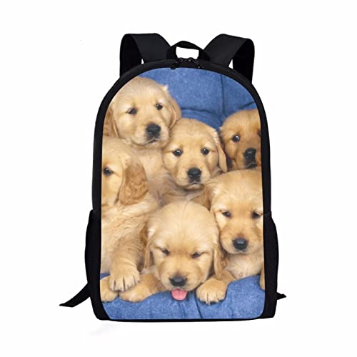 xixirimido Schulrucksack für Kinder, Jungen, Mädchen, Büchertasche, Schultertasche, Tagesrucksack, hund, Einheitsgröße, Lässiger Tagesrucksack von xixirimido