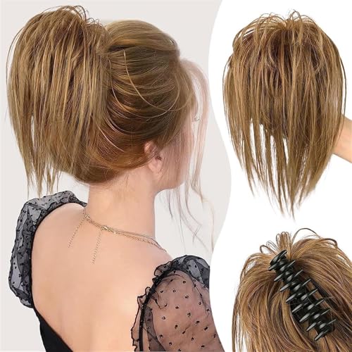 Unordentlicher Pferdeschwanzclip verlängert Haar, Pferdeschwanz-Greifclip Perücke, Clip-on Pferdeschwanz für Frauen, Clip in Pferdeschwanzhaarverlängerungen, Klauenclip Pferdeschwanzverlängerung, von xiyuxiang@
