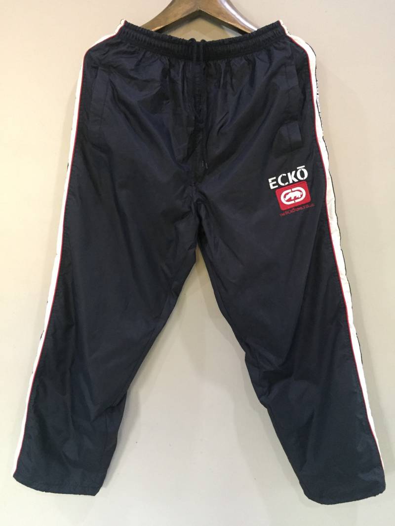 Vintage Ecko Trainingshose Seitliches Band Logo Hip Hop Streetwear Sweat Pants von xlrepublikan