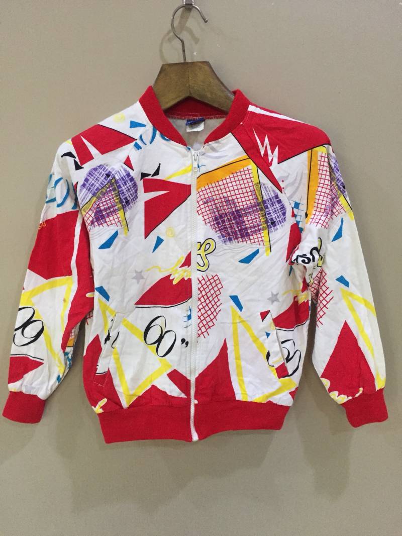 Vintage Ocean Pacific Op Hang Ten Surf Skate Lose California Schönes Design Zipper Jacke Große Größe von xlrepublikan