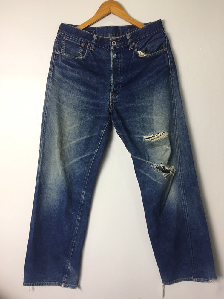 Vintage Sugar Canes Distressed Selvedge Denim von xlrepublikan