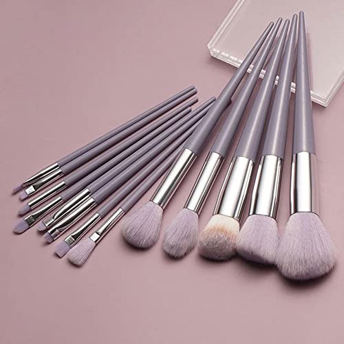 DSHGDJF 13-teiliges Set weicher, flauschiger Make-up-Pinsel for Kosmetik Foundation Blush Powder Lidschatten-Misch-Make-up-Pinsel-Werkzeuge (Color : Purple no bag) von xnvdojt