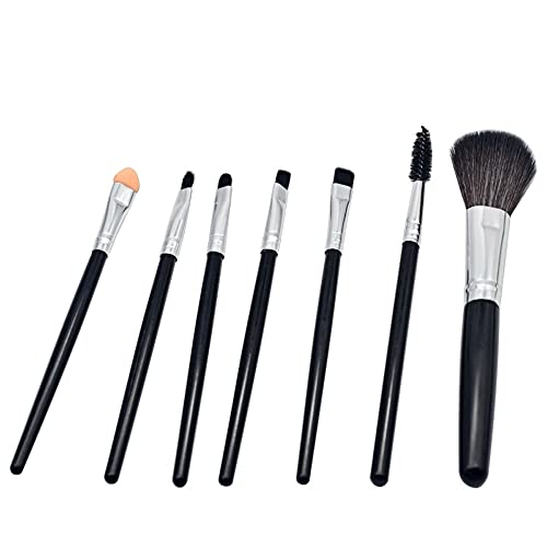 DSHGDJF 7-teiliges tragbares Make-up-Pinsel-Set Lidschatten-Grundierungspulver Wimpern Concealer Blush Soft Hair Brush Cosmetic Kit von xnvdojt