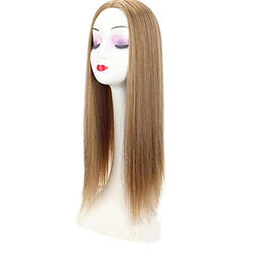 n/a Synthetisches Haarteil 55,9 cm langer glatter Haarverlängerungsclip in Hochtemperaturfaser-Frauen-Toupet-Mittelteil-Haarteilen von xnvdojt