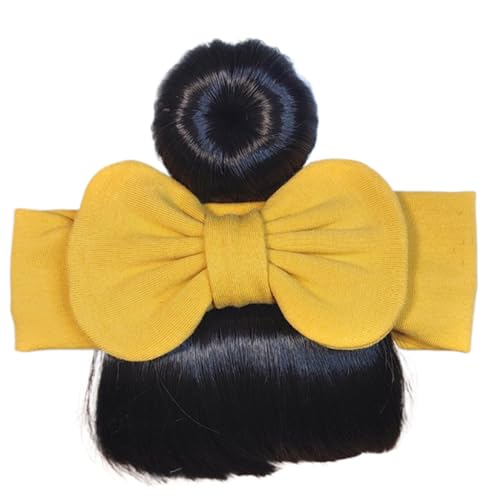 xowwyue Babypony Perücke Kopfschmuck - Schleifen Ponyfrisur für Kleinkinder - Bequemes Kopfaccessoire Für Feiern Bühnenauftritte Eltern-Kind von xowwyue