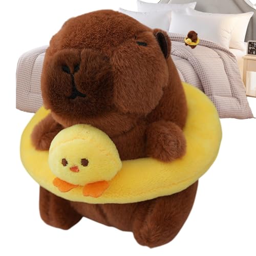 xowwyue Capybara Kuscheltier Capybara Plüschtiere Anhänger Schwimmendem Capybara Stofftier Schlüsselanhänger Weicher Capybara Plush Puppen Spielzeug Für Rucksackgeburtstag 12cm von xowwyue