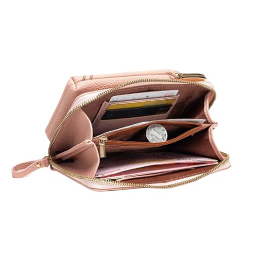 xowwyue Damen Umhängetasche Schultertasche, PU Leder Bestickte Tasche Damen, Geldbörse mit Schultergurt für Handy Reisepass Wandern Reisen Sommer Teenager Mädchen von xowwyue