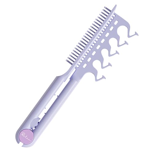 xowwyue Haarglätterkamm,V-förmiger Glätte Kamm Zum Stylen | Anti-Statik Frisierwerkzeug Für Volumen Reise Zuhause Salon Frauen Mädchen von xowwyue