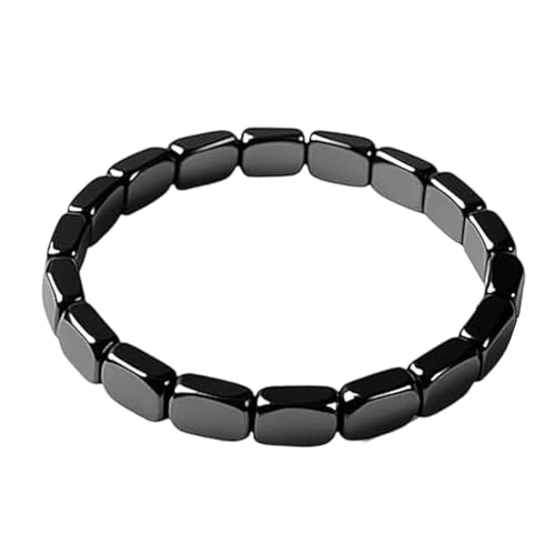 xowwyue Hematite Bracelet Men Schwarze Hämatit Armbänder, Gewinnen Sie Selbstvertrauen Und Stärke Zurück, Dekorativer Handgelenkschmuck Für Väter, Ehemänner Und Freunde von xowwyue