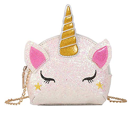 Mädchen Einhorn Pailletten Glitzer Crossbody Schultertasche Handtasche Frauen Satchel Tote Shell Bag von xperry