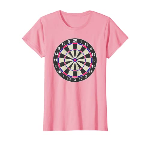 Damen Dartscheibe Dart Scheibe Motiv Dartboard Darts pink rosa T-Shirt Damen Dartscheibe Dart Scheibe Motiv Dartboard Darts pink rosa T-Shirt von xsylx Designs Muster