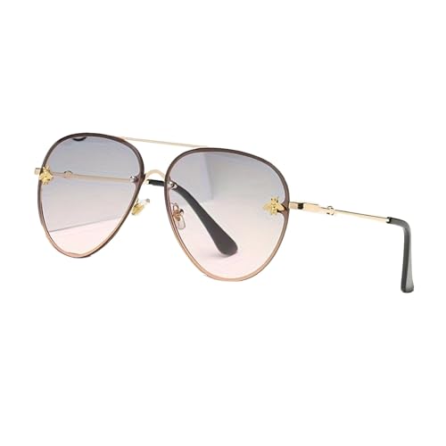 Sonnenbrille für Damen mit Little Bee-Design Vintage-Sonnenbrille im Muschelform-Design mit UV400-Schutz von xueneige