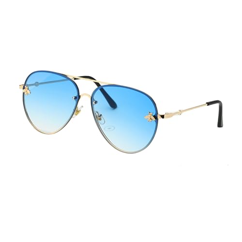 Sonnenbrille für Damen mit Little Bee-Design Vintage-Sonnenbrille im Muschelform-Design mit UV400-Schutz von xueneige