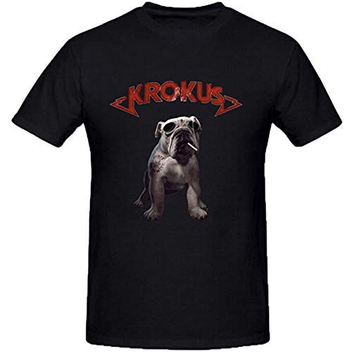 Krokus Dirty Dynamite Sport T Shirt for Men Crew Neck Black XL von xushi