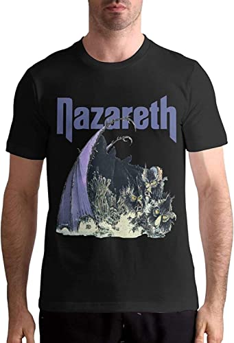 Nazareth Hard Rock Band Graphic Men Ultra Cotton Adult Fashion T-T-Shirts Hemden Black(Small) von xushi