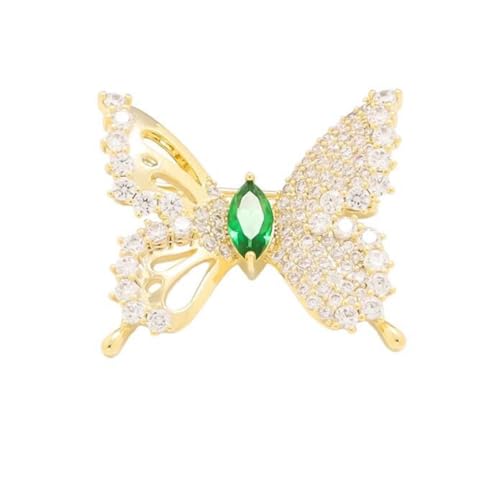 Schmetterling Diamant Brosche Pin für Frauen Mädchen Männer Modische Kristall Cartoon Tier Abzeichen Unisex Exquisite Kleidung Accessoire Großes Geburtstagsgeschenk Weihnachten Party Zubehör Muttertag von xutao