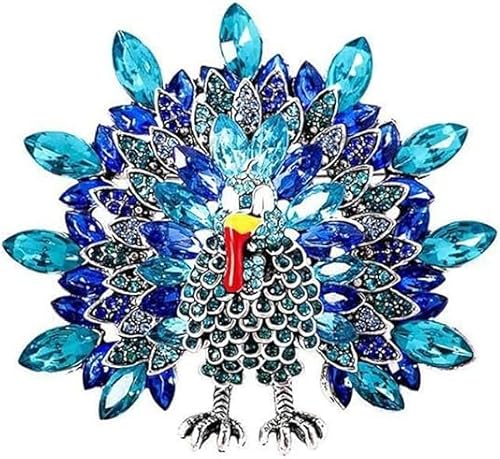 Vintage Niedliche Pfau Broschen Für Frauen Strass Kristall Vogel Tier Broschen Anstecknadeln Elegantes Kleid Zubehör Hochzeit Weihnachten Geburtstag Schmuck Geschenk von xutao