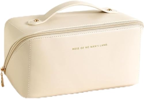 PU Leder Tragbar Reise Make-up,Groß Kapazität Kosmetiktasche Damen Mäppchen,Reise Kosmetiktasche,Kosmetikbeutel mit fächern von xutong