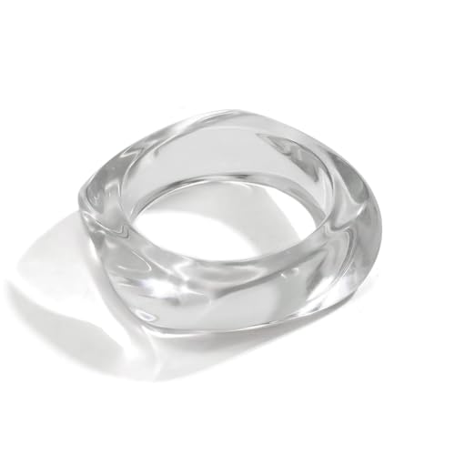 xuzhiyuan Mehrfarbiger, quadratischer Armreif aus Acrylharz, transparenter Kunststoff, breite unregelmäßige geometrische Manschette, Armreif für Damen, Geschenk, Schmuck, Medium, Acryl, Kein Edelstein xuzhiyuan Mehrfarbiger, quadratischer Armreif aus Acrylharz, transparenter Kunststoff, breite unregelmäßige geometrische Manschette, Armreif für Damen, Geschenk, Schmuck, Medium, Acryl, Kein Edelstein von xuzhiyuan