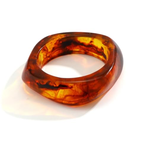 xuzhiyuan Mehrfarbiger, quadratischer Armreif aus Acrylharz, transparenter Kunststoff, breite unregelmäßige geometrische Manschette, Armreif für Damen, Geschenk, Schmuck, Medium, Acryl, Kein Edelstein xuzhiyuan Mehrfarbiger, quadratischer Armreif aus Acrylharz, transparenter Kunststoff, breite unregelmäßige geometrische Manschette, Armreif für Damen, Geschenk, Schmuck, Medium, Acryl, Kein Edelstein von xuzhiyuan