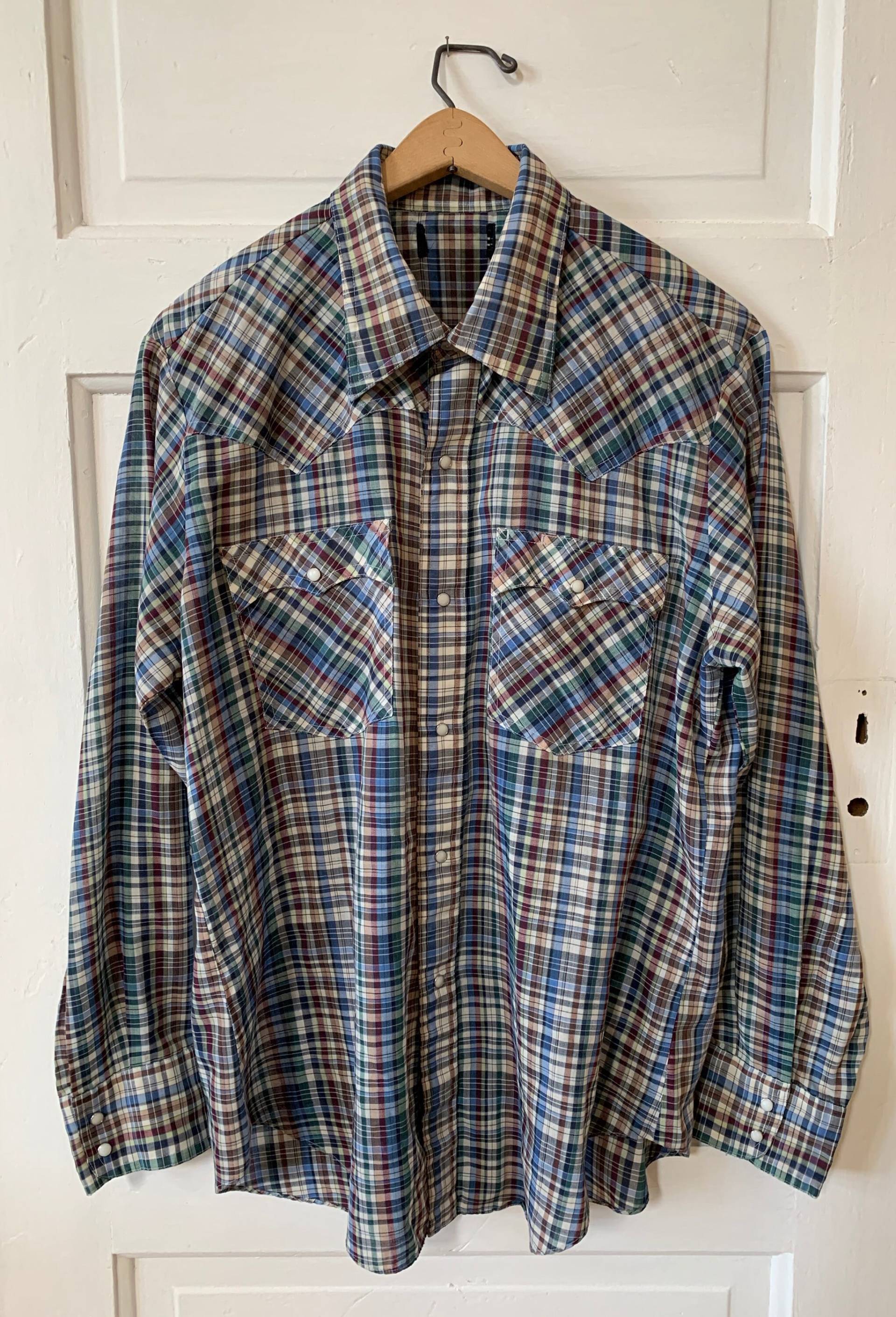 1970Er Jahre Pearl Snap Shirt 100% Baumwolle Western Americana Ranch Wear 1970Er Jahre Pearl Snap Shirt 100% Baumwolle Western Americana Ranch Wear von xxOldGoldxx