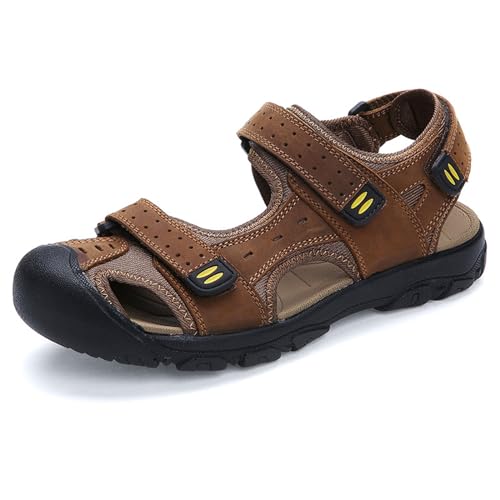 xxjszz Herren Sport Walking Lässige Sandalen Outdoor Wandern Leichte Sommer Strand Geschlossene Zehen Wasserdichte Schuhe von xxjszz