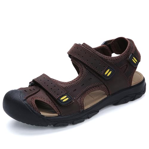 xxjszz Herren Sport Walking Lässige Sandalen Outdoor Wandern Leichte Sommer Strand Geschlossene Zehen Wasserdichte Schuhe von xxjszz