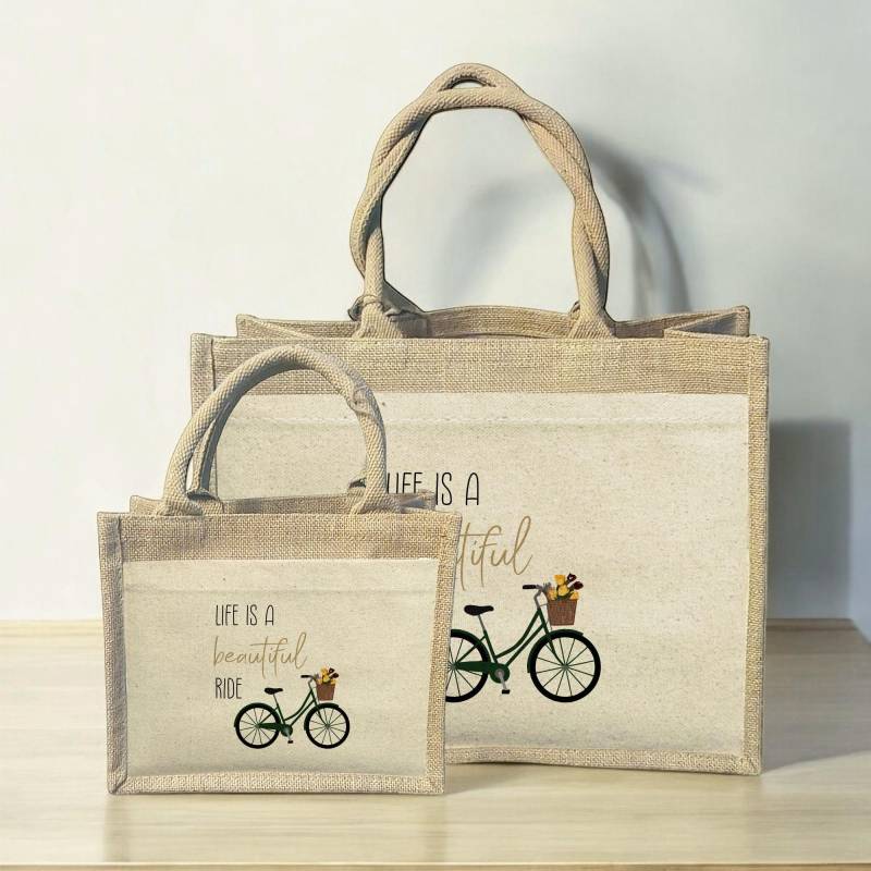 Jutetasche "Life Is A Beautiful Ride", Dankeschön, Abschiedsgeschenk Arbeitskollegin, Geschenkidee Zu Weihnachten, Geburtstag von xxxBESONDERSxxx