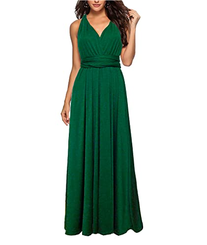 xxxiticat Damen Lange Abend Cocktailkleid Elegantes Brautjungfernkleid Elegante Party Kleid(GR,M) von xxxiticat