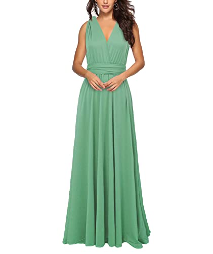 xxxiticat Damen Lange Abend Cocktailkleid Elegantes Brautjungfernkleid Elegante Party Kleid(LG,S) von xxxiticat