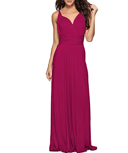 xxxiticat Damen Lange Abend Cocktailkleid Elegantes Brautjungfernkleid Elegante Party Kleid(RO,S) von xxxiticat