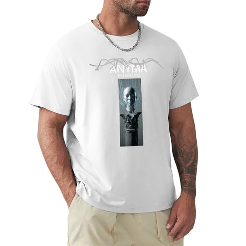 Anyma Running Tshirt T-Shirt Short Sleeve Sweat Shirts Men Clothings White L von y un lei