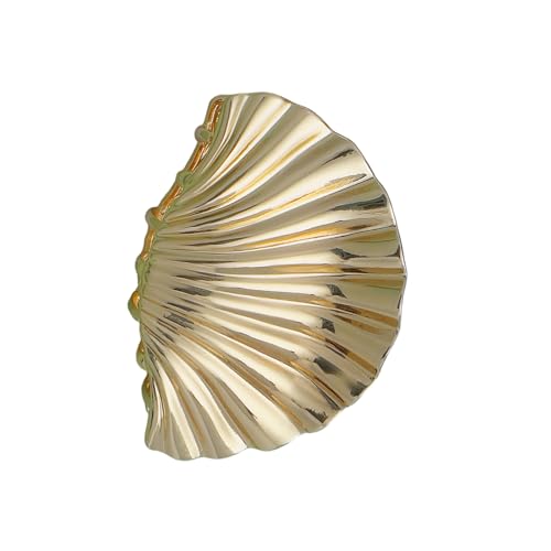 Haarklammer mit goldfarbenen Muscheln für Damen, elegant, stark, Haarstyling-Accessoire für den täglichen Gebrauch von yabaikekeji