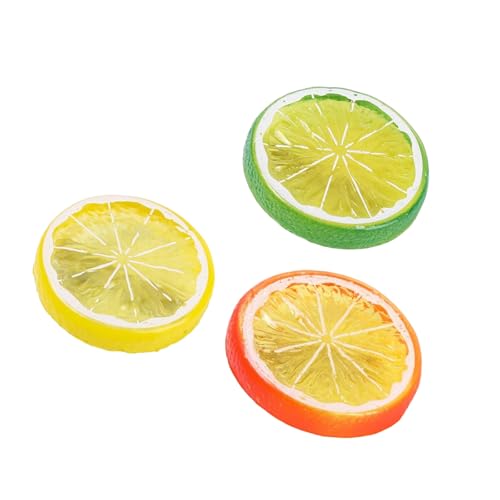 Haarspange mit Zitronenscheiben, schönes Obstmuster, Haarspange für Damen und Mädchen, 3 Stück von yabaikekeji