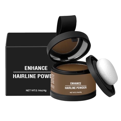 Ansatzpuder - Haaransatz Ausbessern & Haarausfall Abdecken, Sofortige Grauabdeckung Fleckenfreier Haarpuder Männer Frauen, Haarfasern Soforteffekt Concealer Zur Haarverdichtung von yakermur