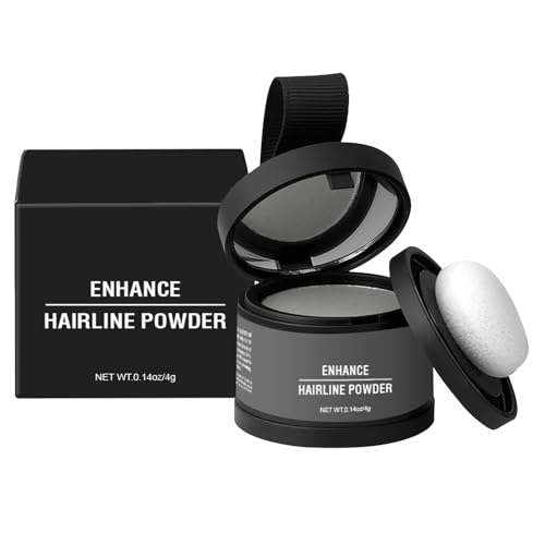 Ansatzpuder - Haaransatz Ausbessern & Haarausfall Abdecken, Sofortige Grauabdeckung Fleckenfreier Haarpuder Männer Frauen, Haarfasern Soforteffekt Concealer Zur Haarverdichtung von yakermur