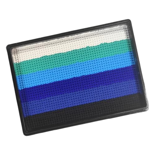 yakermur Make-up für Kinder Gesicht | Regenbogen-Palette für Gesicht | Künstlerisches Make-up auf Wasser 6 Farben für Konzerte Karneval Hochzeit Geburtstag Partys Weihnachten Cosplay Erwachsene und von yakermur
