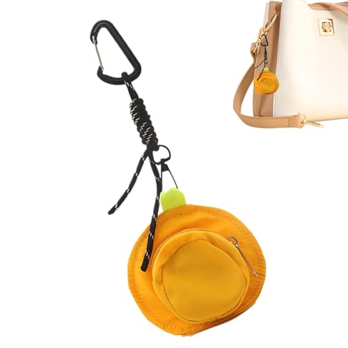 yakermur Netter Münzbeutel, Schlüsselbeutel | Hutform Mode Beutel Brieftasche mit Reißverschluss - Rucksackdekoration, wichtiger Kopfhörer -Taschenbeutel Charme für Münzschlüssel von yakermur