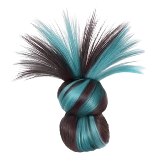 yakermur Pferdeschwanz-Verlängerung mit Haarklammer, gefiederte Kunsthaar-Perücke für Damen und Mädchen, für den täglichen Gebrauch, Hochsteckfrisur, Festival von yakermur