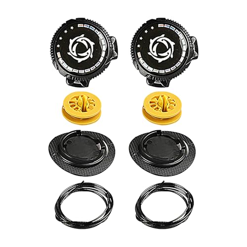 yakermur Schnürsenkel-Verschlusssystem | strapazierfähige Schnürsenkel, elastisch, widerstandsfähig, für Wanderschuhe, Wandern, – Erwachsene Frauen Männer, Schwarz, Se référer au descriptif von yakermur