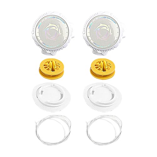 yakermur Schnürsenkel-Verschlusssystem | strapazierfähige Schnürsenkel, elastisch, widerstandsfähig, für Wanderschuhe, Wandern, – Erwachsene Frauen Männer, weiß, Se référer au descriptif von yakermur