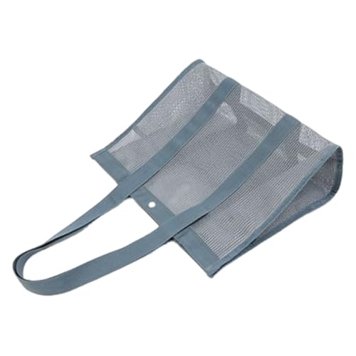 yakermur Tasche aus Netz, wiederverwendbar, großes Netz für Pool – wiederverwendbare Einkaufstasche für Einkäufe, Reisen, Kreuzfahrt, Picknick, Urlaub im Freien, grau, Se référer au descriptif von yakermur