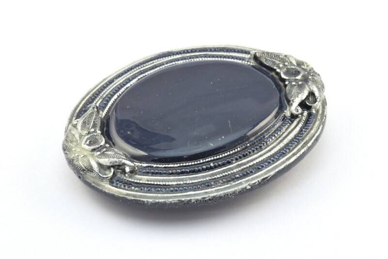 1 Vintage-Handarbeit Gürtelschnalle Mit Stein | 82 X 68 Mm - Made in Germany Bs 1319 von yakutum