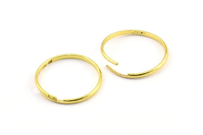 Für Draht Gewickelte Ringe - 20 Messing Einstellbar Dünne Ring Rohlinge Ringe, Zubehör | 18 Mm Brs 498 A0362 Für Draht Gewickelte Ringe - 20 Messing Einstellbar Dünne Ring Rohlinge Ringe, Zubehör | 18 Mm Brs 498 A0362 von yakutum