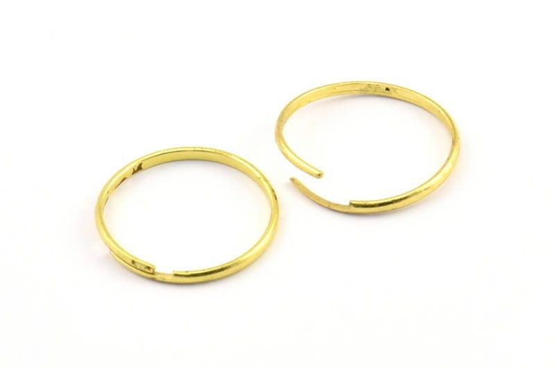 Für Draht Gewickelte Ringe - 20 Messing Einstellbar Dünne Ring Rohlinge Ringe, Zubehör | 18 Mm Brs 498 A0362 Für Draht Gewickelte Ringe - 20 Messing Einstellbar Dünne Ring Rohlinge Ringe, Zubehör | 18 Mm Brs 498 A0362 von yakutum