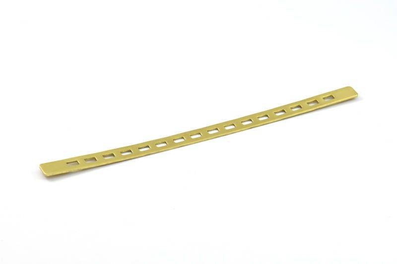 Messing Armband Rohling - 2 Rohmessing Rechteck Flach Ohne Löcher | 8x152x1mm V024 von yakutum